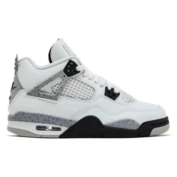 Air Jordan 4 Retro White Cement (2025) (GS) sneakers — style IB4171-100 — photo 1 of 5