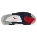 Air Jordan 4 Retro White Midnight Navy (GS) sneakers — style 408452-140 — photo 5 of 5 - Image 5