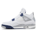 Air Jordan 4 Retro White Midnight Navy sneakers — style DH6927-140 — photo 3 of 5 - Image 3