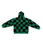 ANTI PROMO Zip Up Hoodie Green Black - back view - Image 2