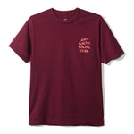 Anti Social Social Club Logo Tee - Maroon - Supra Sneakers - Image 1