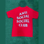Anti Social Social Club Logo Tee Red, T-Shirt - Supra Sneakers - Image 2