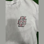Anti Social Social Club Plaid Red Tee White, T-Shirt - Supra Sneakers - Image 6