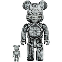 Bearbrick HR Giger 100% & 400% Set Black Chrome