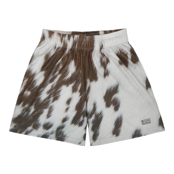 Bravest Studios Cow Print Shorts Brown - Supra Sneakers