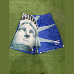 Bravest Studios Mega Liberty Shorts Blue, Shorts - Supra Sneakers - Image 2