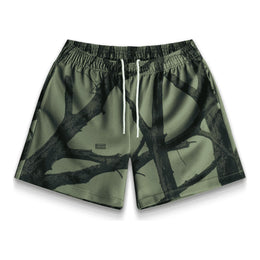 Bravest Studios Tree Camo Shorts Green