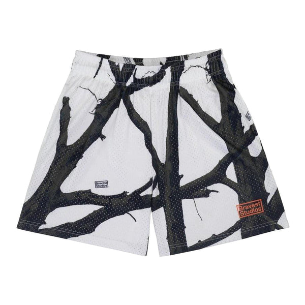 Bravest Studios Tree Camo Shorts White - Supra Sneakers