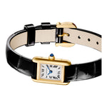 Cartier Tank Louis Cartier Watch, Mini Model, Quartz Movement, Yellow Gold, Leather - Image 4