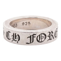 Chrome Hearts CH Forever Spacer Ring Silver