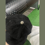 Chrome Hearts 5 Panel Suede Dagger Baseball Cap Black - Supra Sneakers - Image 5