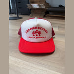Chrome Hearts King Taco Cross Trucker Hat Red - Image 6