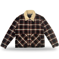 Chrome Hearts 黑羊格纹抓绒夹克
