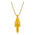 Chrome Hearts Silichrome Dagger Necklace Yellow