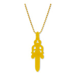 Chrome Hearts Silichrome Dagger Necklace Yellow - Supra Sneakers - Image 2