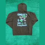 Complexcon x Verdy Brown Chest Logo Graphic Hoodie Brown - Image 4