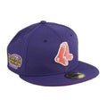 New Era 59Fifty 波士顿红袜队 2004年世界大赛贴片特别版棒球帽 - 紫色