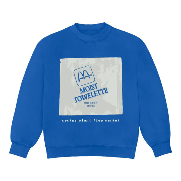 CPFM x McDonald's Moist Towelette Crewneck Blue - Supra Sneakers