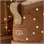 UGG Classic Ultra Mini Shiny Dots Boot Chestnut (Big Kids) — detail - Image 5