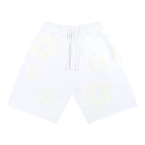 Denim Tears Mono Cotton Wreath Shorts White