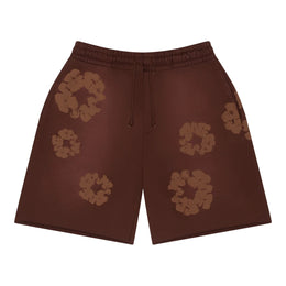 Denim Tears Mono Cotton Wreath Sweat Shorts Brown