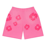 Denim Tears Mono Cotton Wreath Sweat Shorts Pink - Image 2
