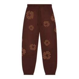 Denim Tears Mono Cotton Wreath Sweatpants Brown