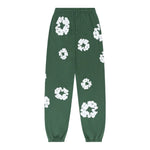 Denim Tears The Cotton Wreath Sweatpants Green - Image 1
