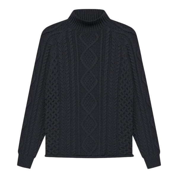 Fear of God Essentials Cable Knit Turtleneck Iron - Supra Sneakers