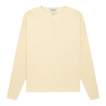 Fear of god Essentials Thermal Henley Long Sleeve Tee Cream - Supra Sneakers - Image 1