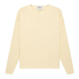 Fear of god Essentials Thermal Henley Long Sleeve Tee Cream