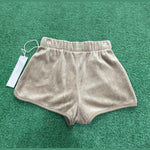 Fear of God Essentials Women's Velour Beach Short Oak, Shorts - Supra Sneakers - Image 3