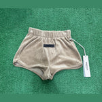 Fear of God Essentials Women's Velour Beach Short Oak, Shorts - Supra Sneakers - Image 5