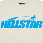 Hellstar Studios Classic T-Shirt Beige & Light Blue - Image 1