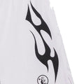 Hellstar Flame Mesh Shorts White