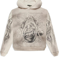 Hellstar HStar Records weißer Hoodie