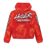 Hellstar Records Lava Wash Hoodie Red - Image 1