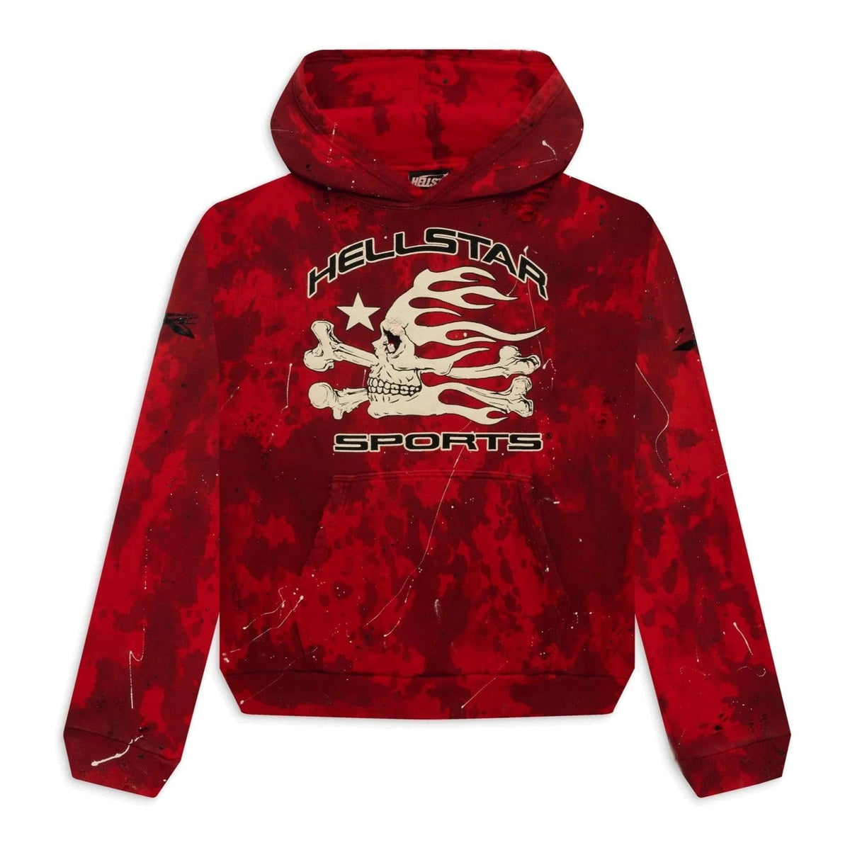 Hellstar Sports Red Tye-Dye Skull Hoodie - Supra Sneakers