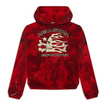 Hellstar Sports Red Tye-Dye Skull Hoodie - Supra Sneakers - Image 1