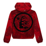 Hellstar Sports Red Tye-Dye Skull Hoodie - Supra Sneakers - Image 2