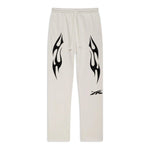 Hellstar Sports Sweatpants (White) - Supra Sneakers - Image 1