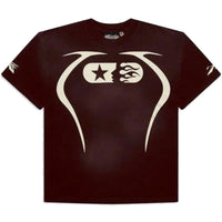 Hellstar Studios Warm-Up-T-Shirt Braun