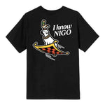 I Know Nigo Flying Carpet (Ny Pop Up) T-shirt Black - Supra Sneakers - Image 1