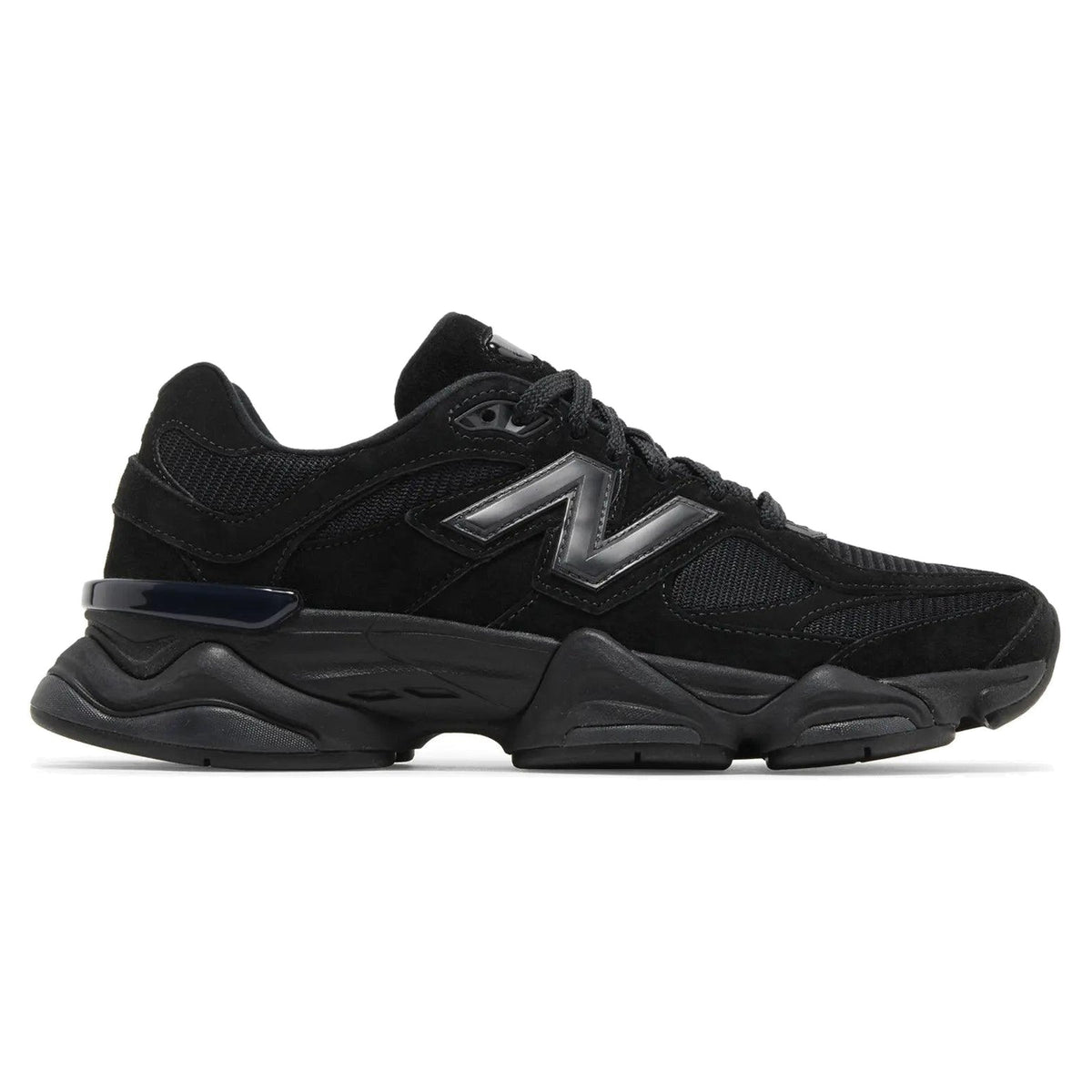 New Balance 9060 Triple Black Suede sneakers — style U9060BPM — photo 1 of 5