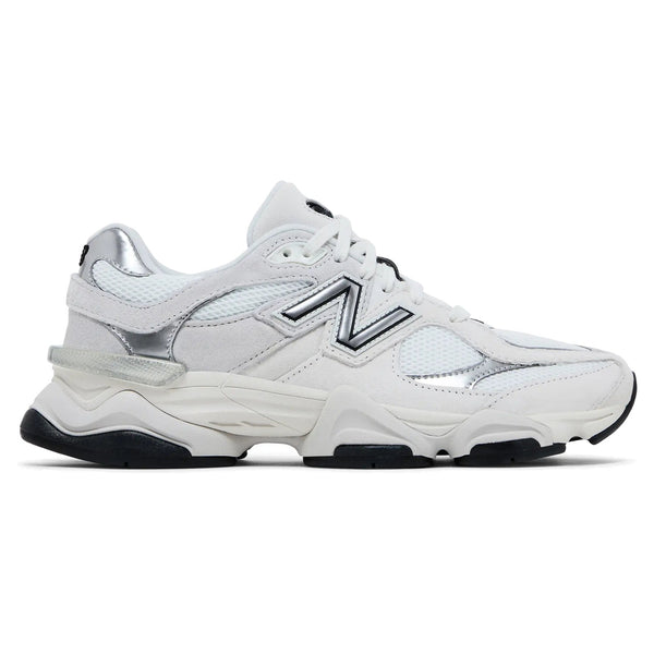 New Balance 9060 White Black Metallic Silver sneakers — style U9060JRB — photo 1 of 5