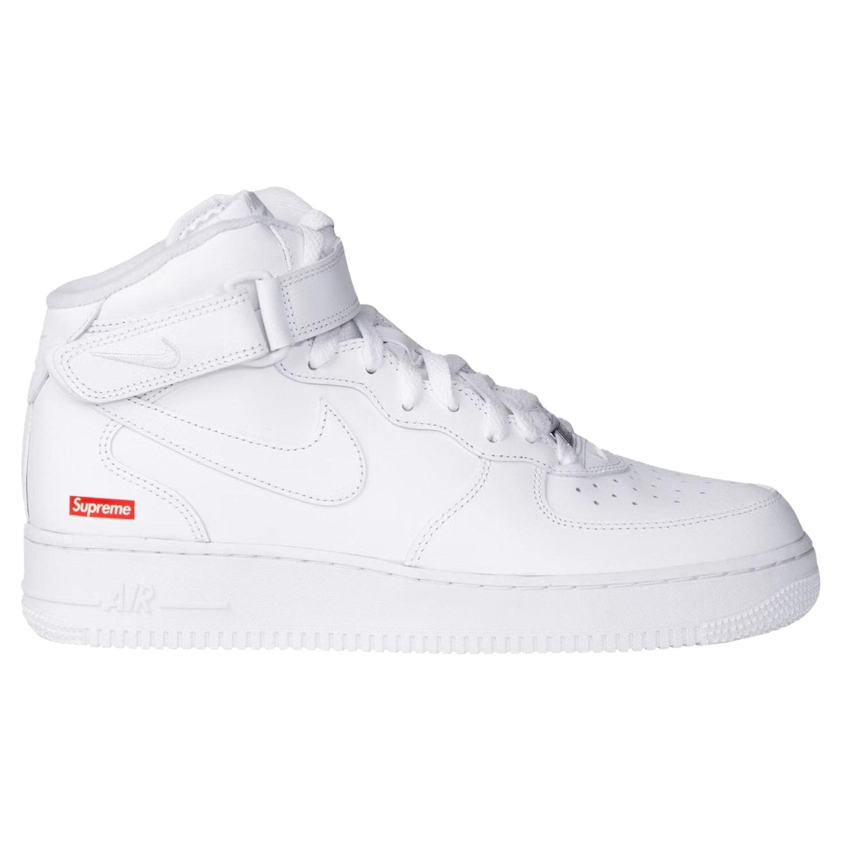 Nike Air Force 1 Mid Supreme White sneakers — style DH2920-111 — photo 1 of 6
