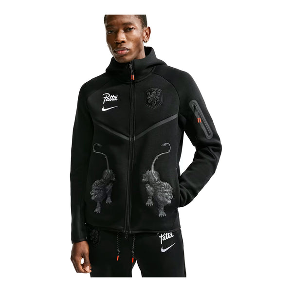 Nike x Patta Netherlands Men's Tech Fleece Full-Zip Windrunner Hoodie Black