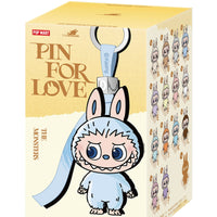 Pop Mart Labubu The Monsters Pendentif peluche en vinyle de la série Pin pour l'Amour (A-M) Boîte aveugle unique