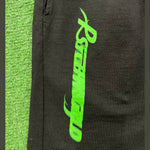 Psychworld Black Canvas Shorts Lime Green Logo, Shorts - Supra Sneakers - Image 5