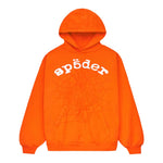 Sp5der Legacy Web Hoodie Orange - Image 1